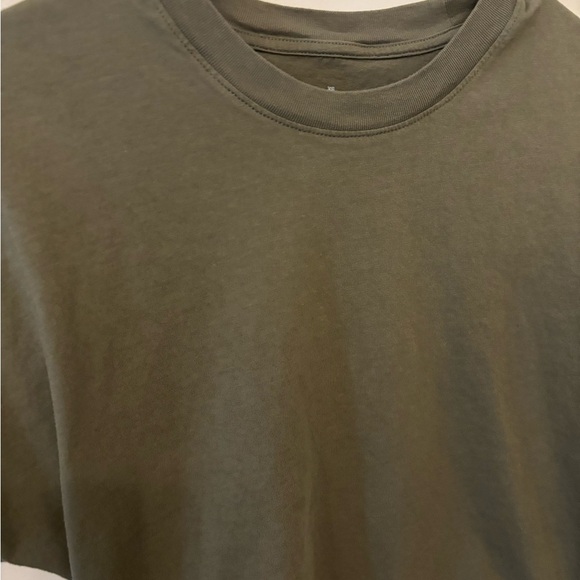 Everlane green t-shirt with open tie back size XS - Picture 4 of 11